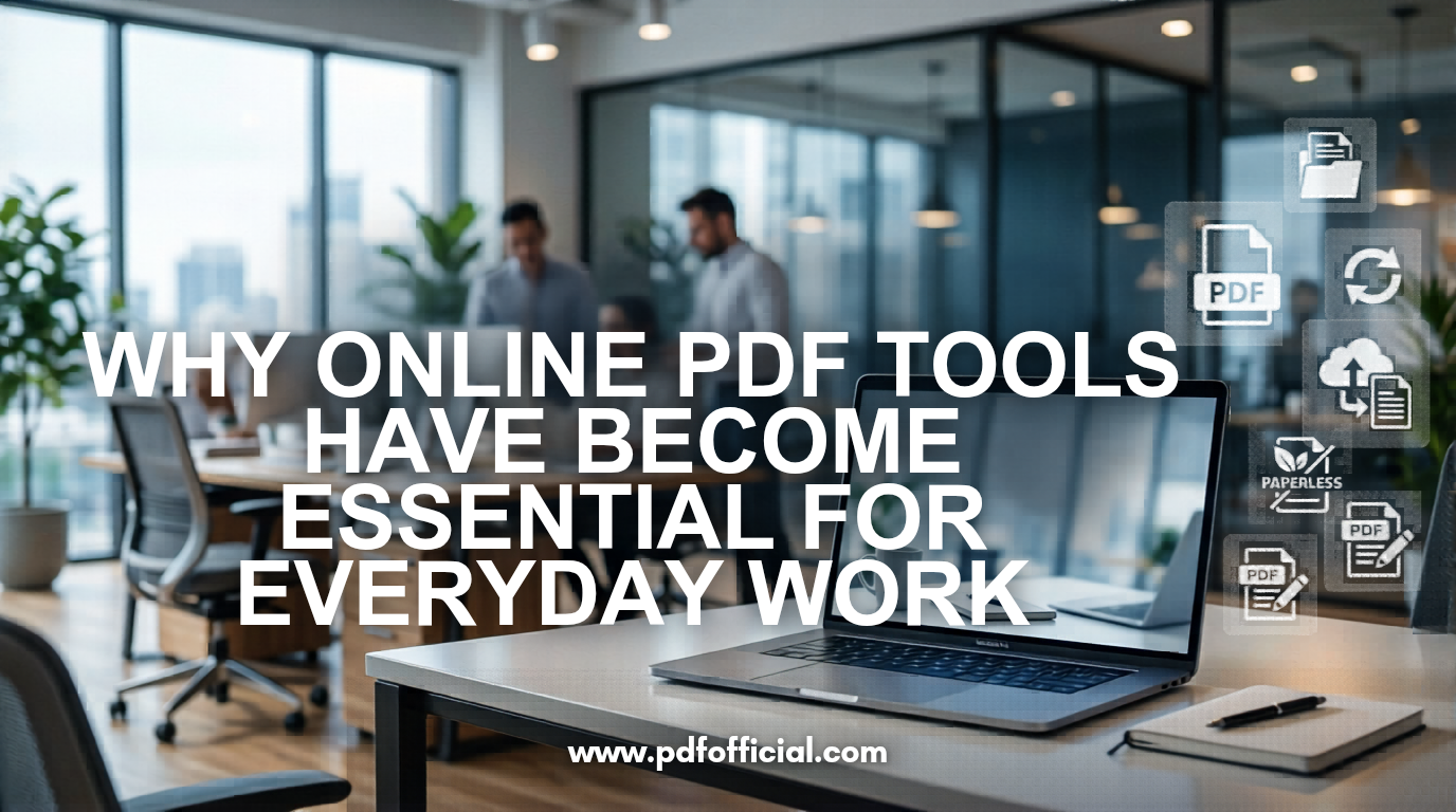 Why Online PDF Tools Have Become Essential for Everyday Work